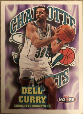 Dell Curry #20 Basketball Cards 1997 Hoops