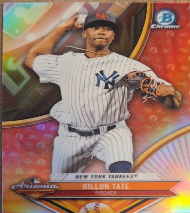 Dillon Tate #AFL-DT 2017 Bowman Chrome 2016 Arizona Fall League Fall Stars Baseball