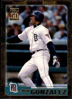 Juan Gonzalez #25 Baseball Cards 2001 Topps Gold