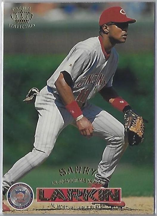 Barry Larkin #50 Baseball Cards 1996 Pacific Crown Collection Estrellas Latinas