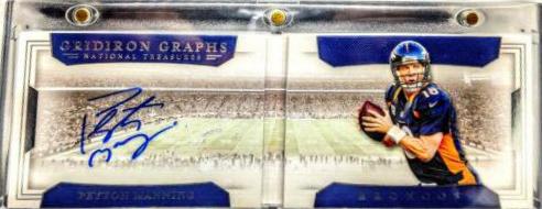Peyton Manning Football Cards 2018 National Treasures Gridiron Graphs