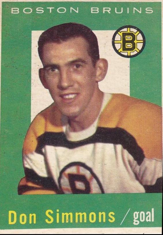 Don Simmons #11 Hockey Cards 1959 Topps