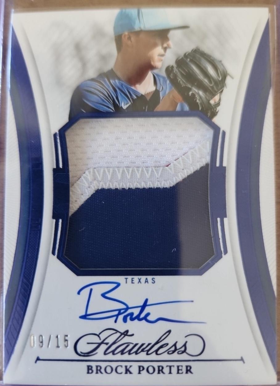 Brock Porter #2 2025 Panini Flawless Baseball Flawless Patch Autographs