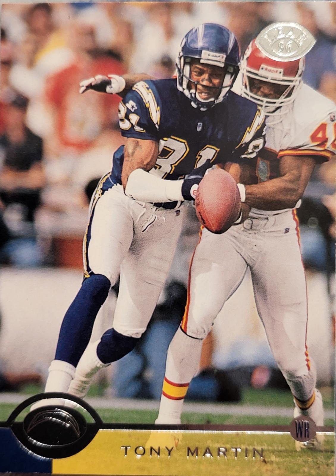 Tony Martin #8 Football Cards 1996 Leaf