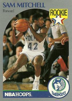 Sam Mitchell #188 Basketball Cards 1990 Hoops