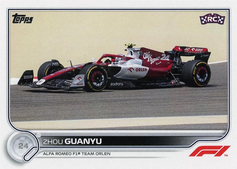 Zhou Guanyu #126 Racing Cards 2022 Topps Formula 1