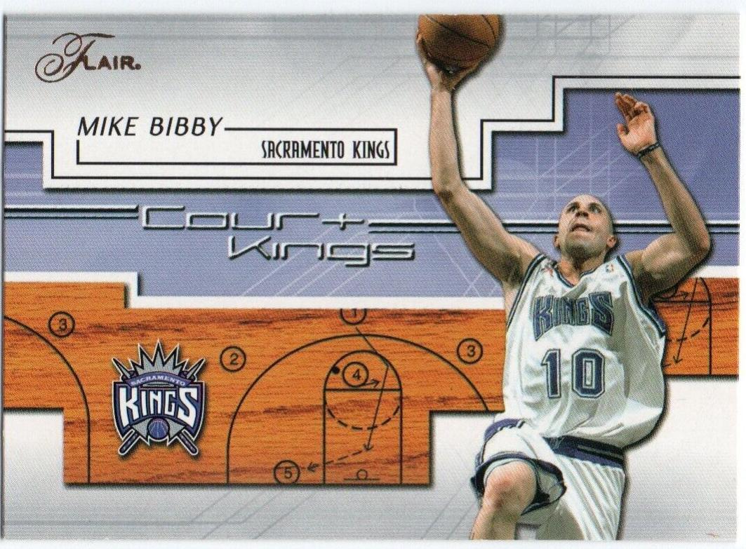 Mike Bibby #8 Basketball Cards 2002 Flair Court Kings