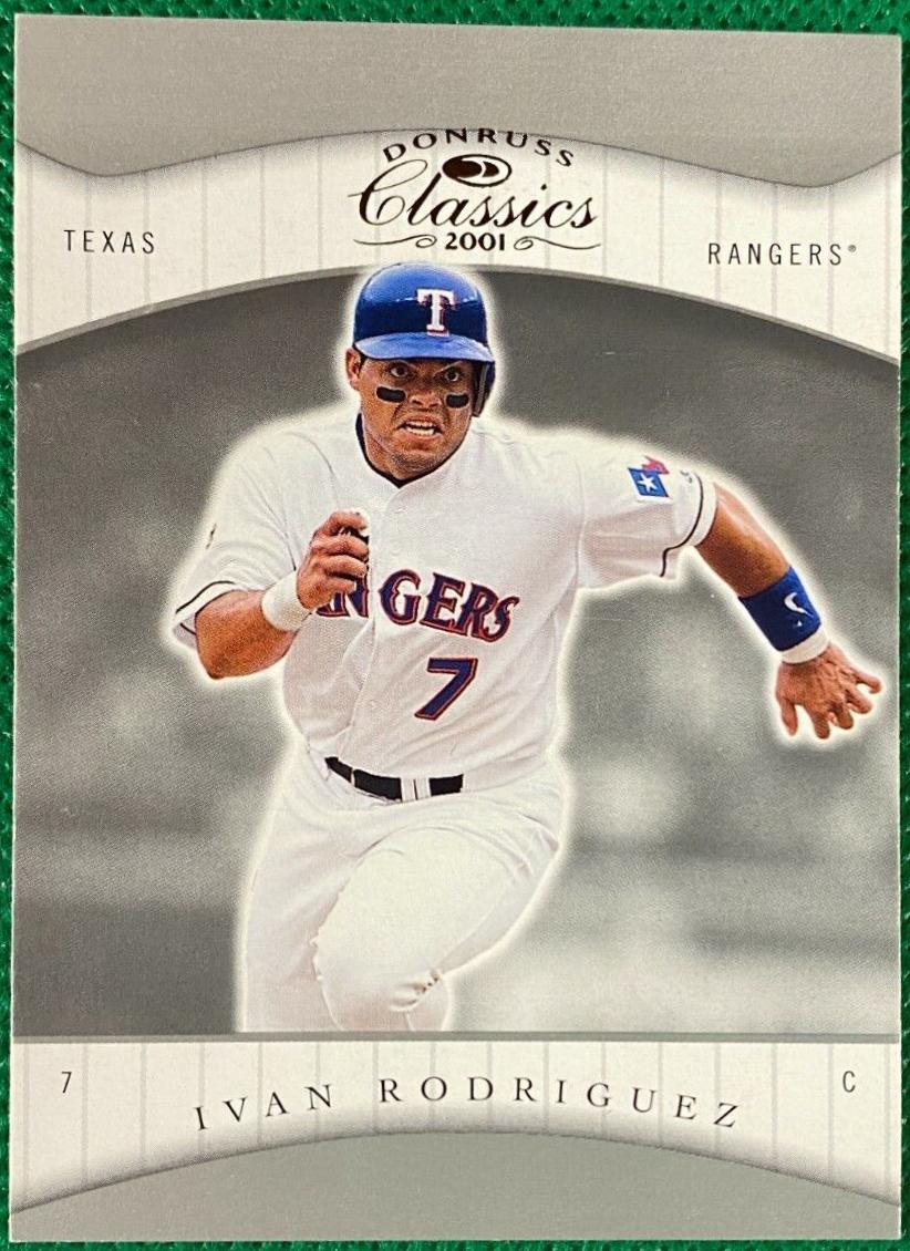 Ivan Rodriguez #9 Baseball Cards 2001 Donruss Classics