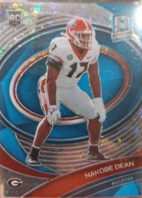 Nakobe Dean #8 Football Cards 2022 Panini Chronicles Draft Picks Spectra
