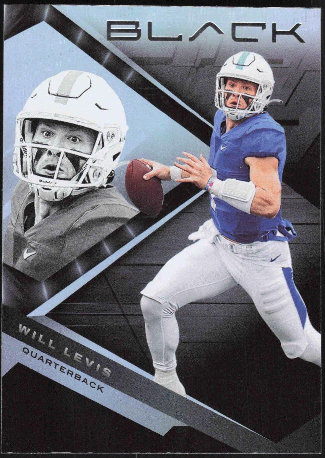 Will Levis #3 Football Cards 2023 Panini Chronicles Draft Picks Black