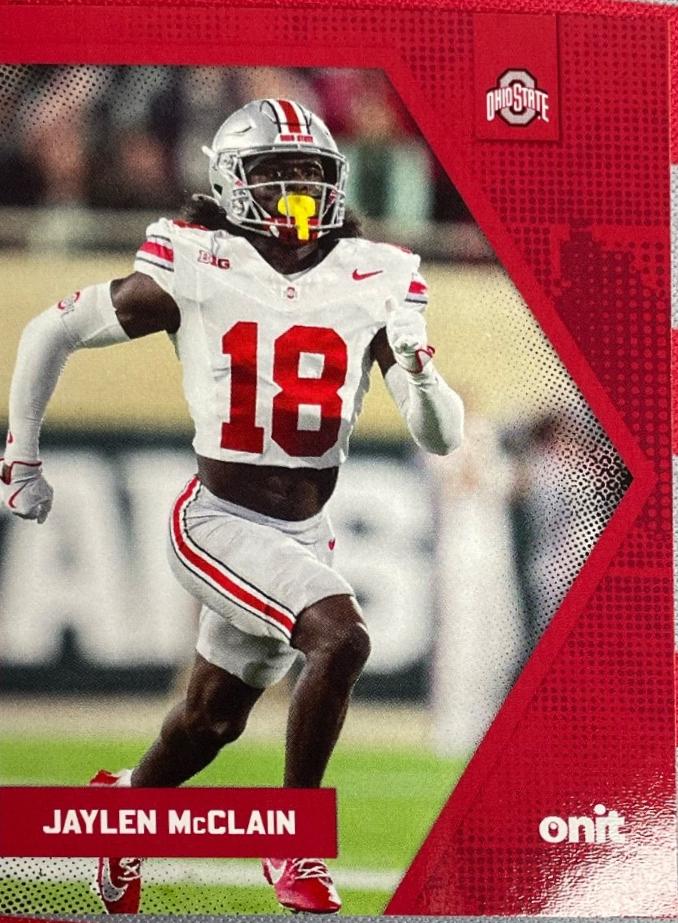 Jaylen McClain #B-48 2025 Onit Ohio State Football