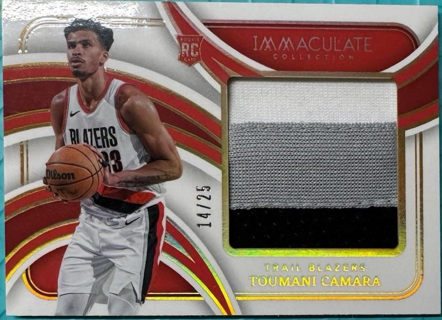Toumani Camara #18 2023 Panini Immaculate Massive Memorabilia Basketball