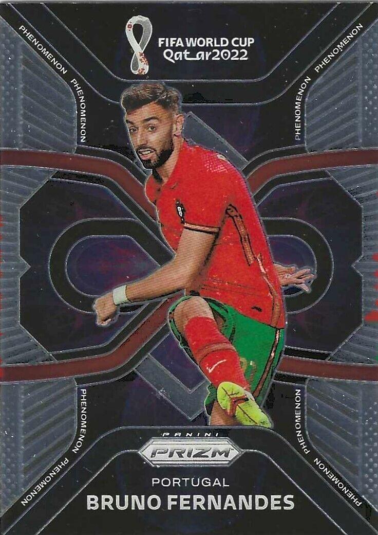 Bruno Fernandes #4 Soccer Cards 2022 Panini Prizm World Cup Phenomenon