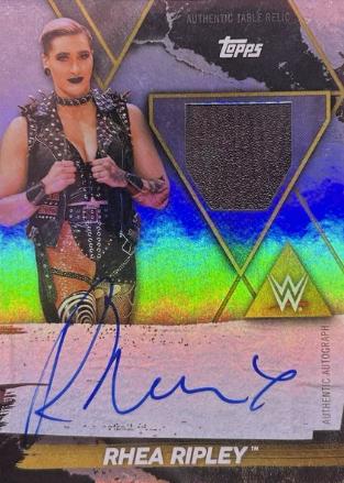 Rhea Ripley #T-RR Wrestling Cards 2021 Topps WWE Fully Loaded Autographed Table Relics