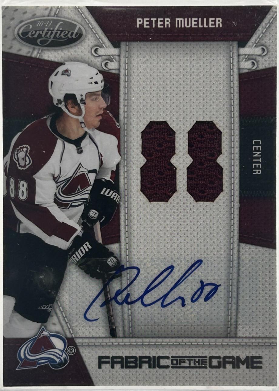 Peter Mueller #PEM 2010-11 Panini Certified Hockey Fabric of the Game