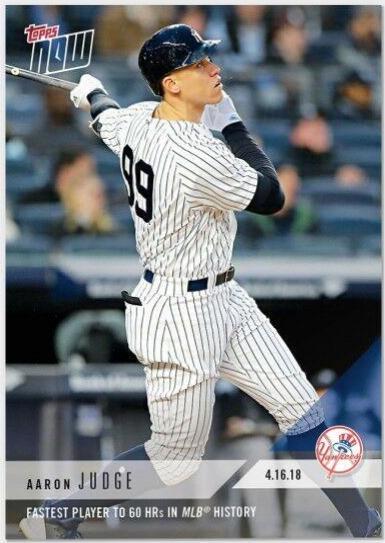 Aaron Judge #87 Baseball Cards 2018 Topps Now