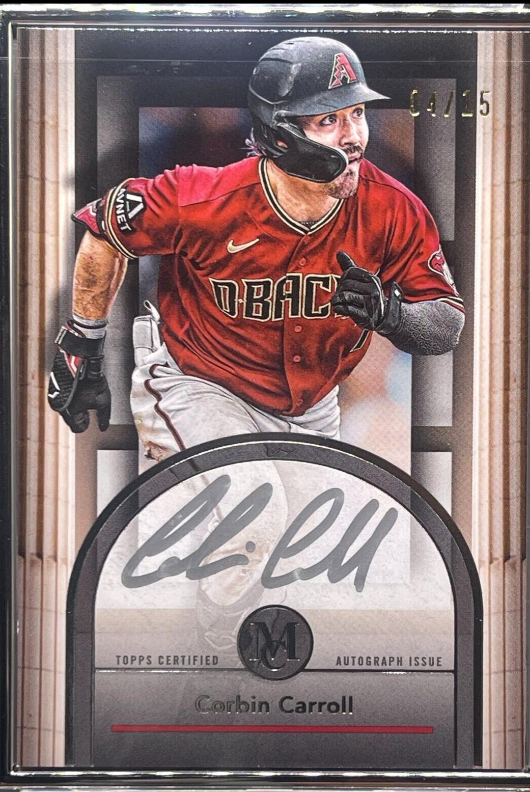 Corbin Carroll #FMA-CCA Baseball Cards 2024 Topps Museum Collection Framed Autographs Patch