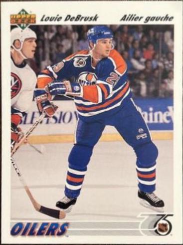 Louie Debrusk #526 Hockey Cards 1991 Upper Deck