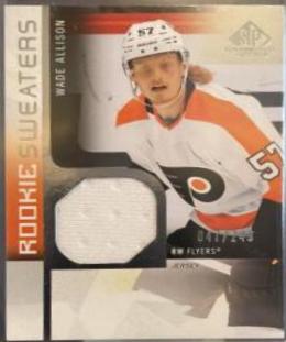 Wade Allison #RS-WA Hockey Cards 2021 SP Game Used Rookie Sweaters