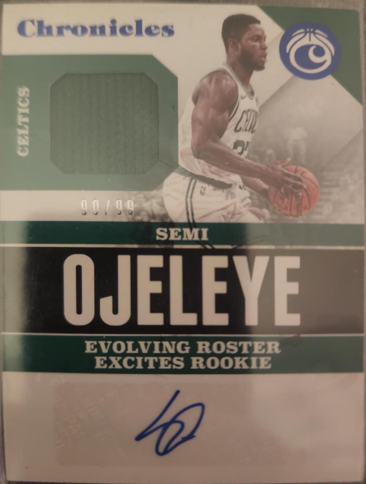 Semi Ojeleye #CSS-SOL Basketball Cards 2017 Panini Chronicles Signature Swatches