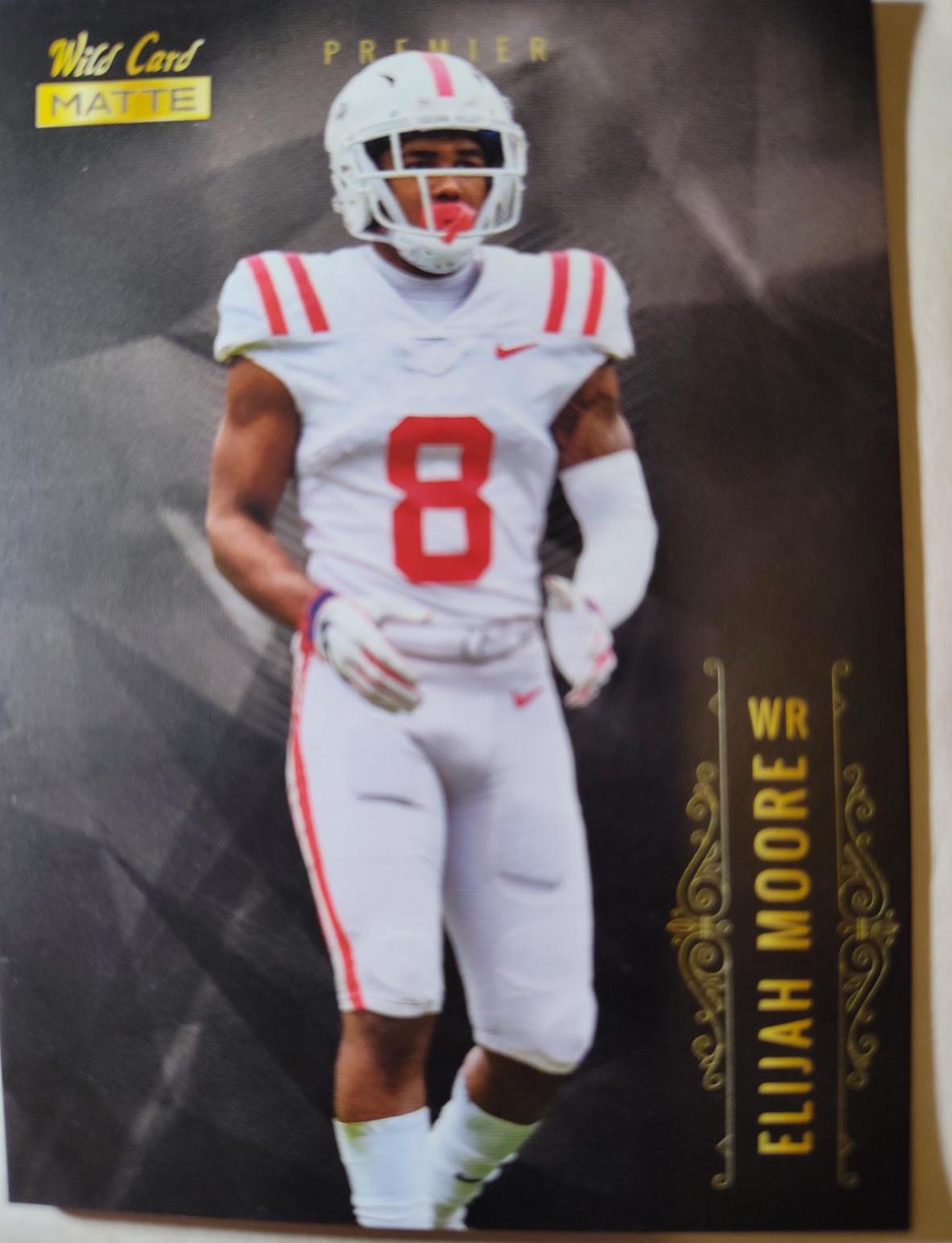 Elijah Moore #MBC-37 Football Cards 2021 Wild Card Matte