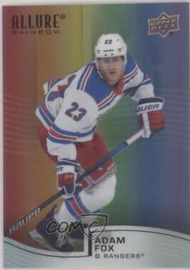 Adam Fox #R-72 2021 Upper Deck Allure Rainbow Hockey