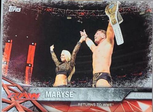Maryse #70 Wrestling Cards 2017 Topps WWE Road To Wrestlemania