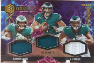 Jalen Hurts, A. J. Brown, DeVonta Smith