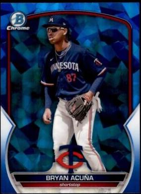 Bryan Acuna #BCP-193 2023 Bowman Chrome Prospects Sapphire Baseball