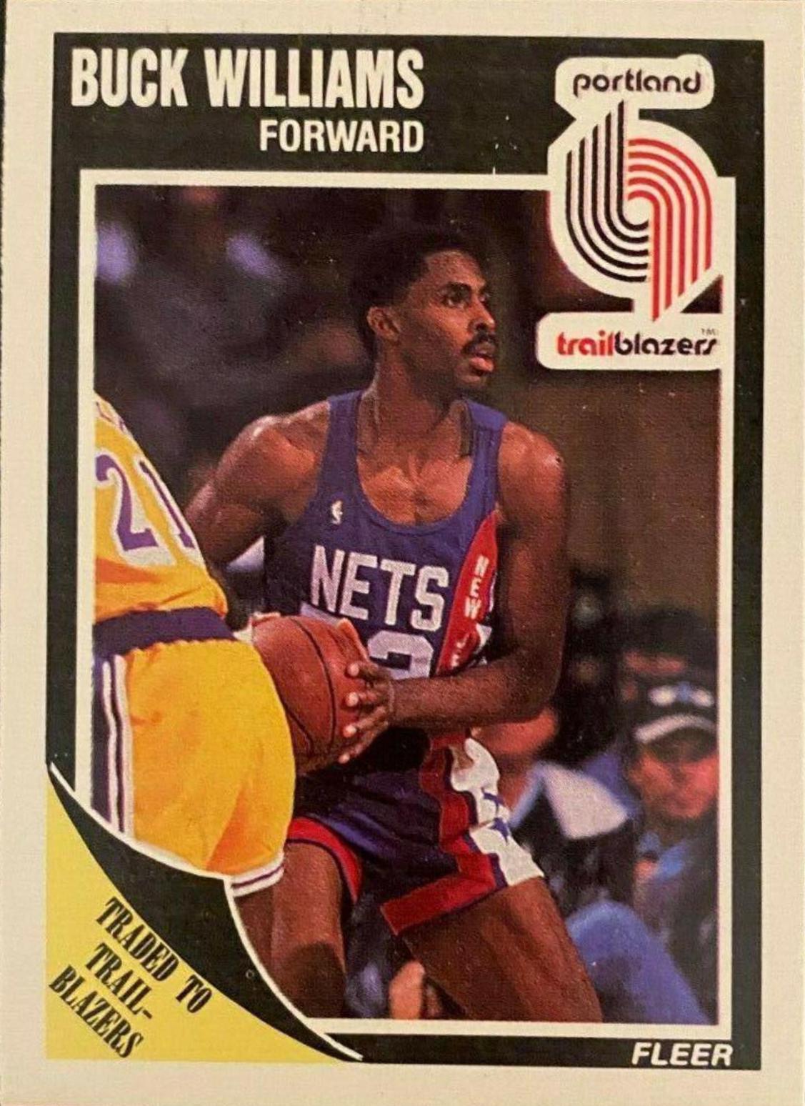 Buck Williams #132 Basketball Cards 1989 Fleer