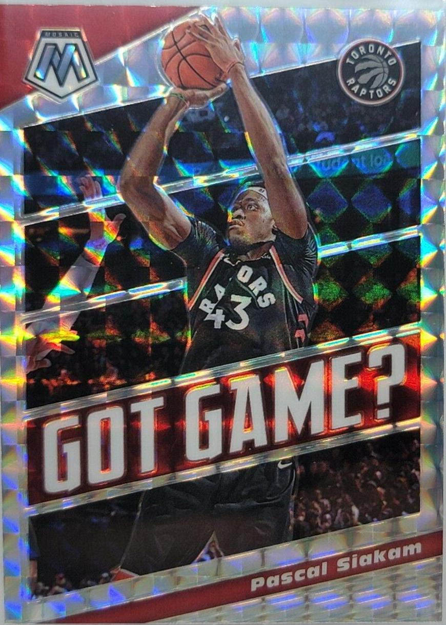 Pascal Siakam #5 Basketball Cards 2019 Panini Mosaic Got Game