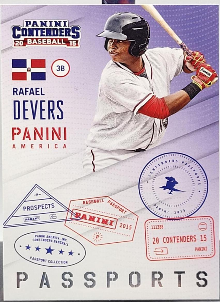 Rafael Devers #17 Baseball Cards 2015 Panini Contenders Passports