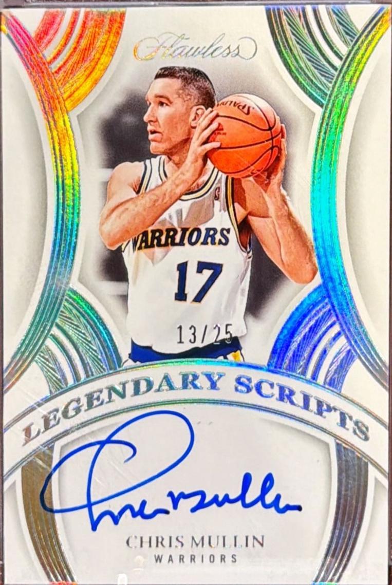 Chris Mullin #4 2024 Panini Flawless Legendary Scripts Basketball
