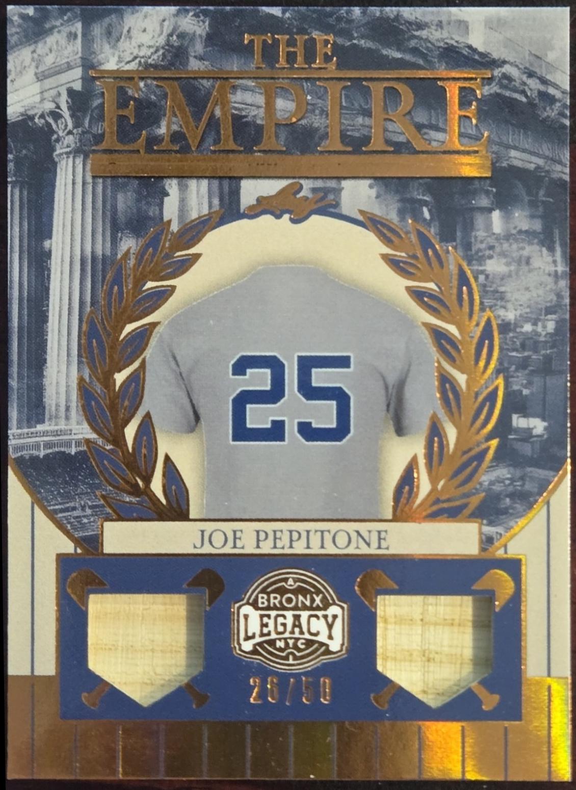 Joe Pepitone Te 23 Prices 2025 Leaf A Bronx Legacy The Empire 
