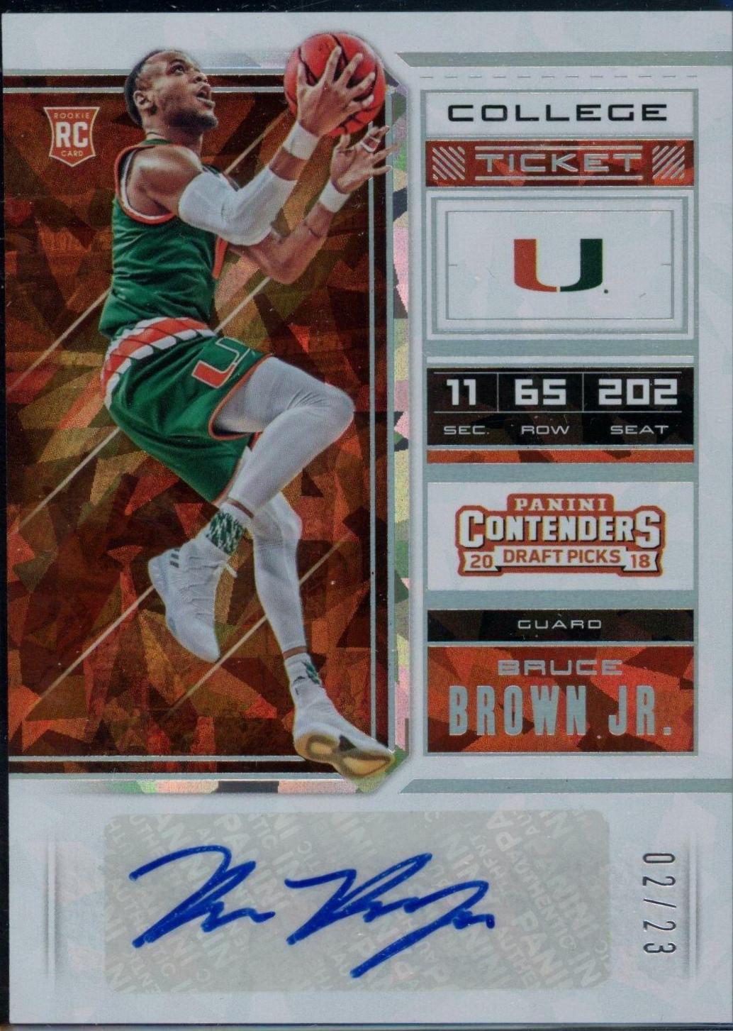 Bruce Brown (Var) #71 2019 Panini Contenders Draft Picks Basketball