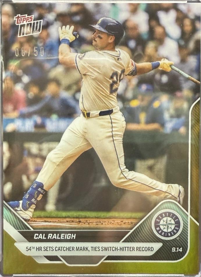 Cal Raleigh [Gold Foil] #715 Prices | 2025 Topps Now | Baseball Cards