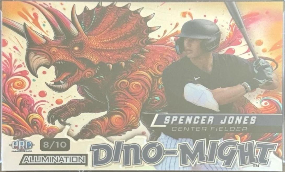Spencer Jones #DMTRI2-SJ 2024 Wild Card Alumination Dino Might Baseball