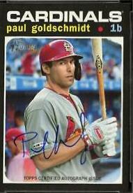 Paul Goldschmidt #ROA-PG 2020 Topps Heritage Baseball Real One Autographs