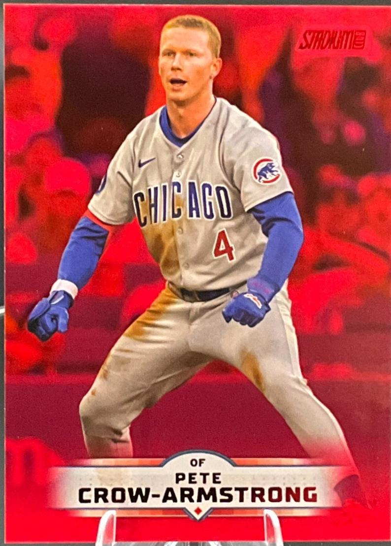 pete crow armstrong tobacco Pete Crow-Armstrong [Red] #86 Prices | 2025 Topps Stadium Club
