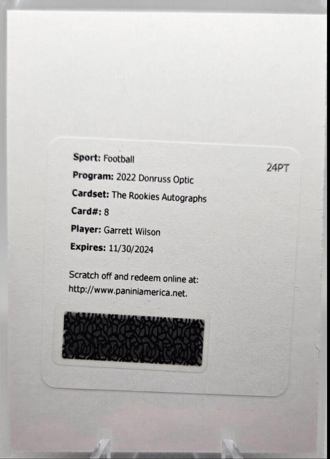 Garrett Wilson [Autograph] #TR-8