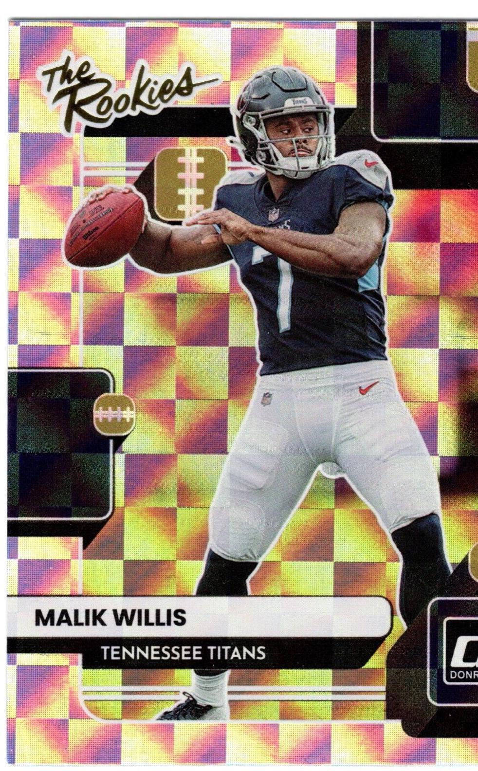 Malik Willis #TR-3 Football Cards 2022 Panini Donruss The Rookies