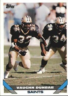Vaughn Dunbar #7 Football Cards 1993 Topps