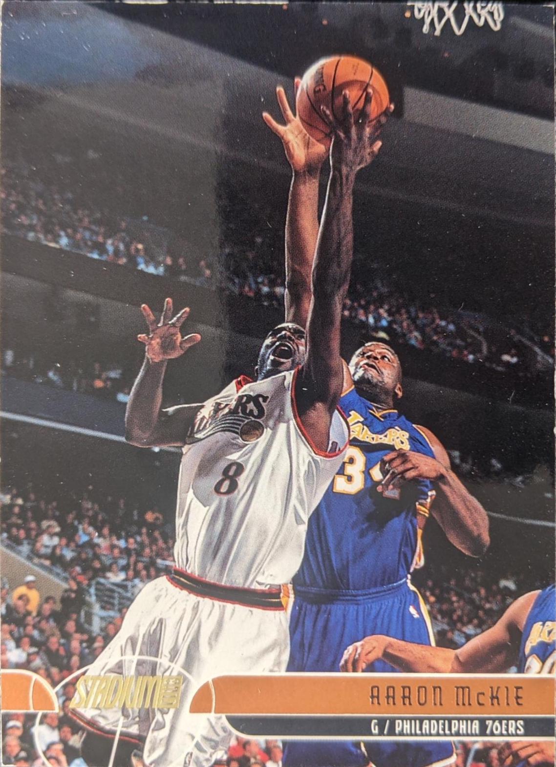Aaron McKie #76 Basketball Cards 2001 Stadium Club