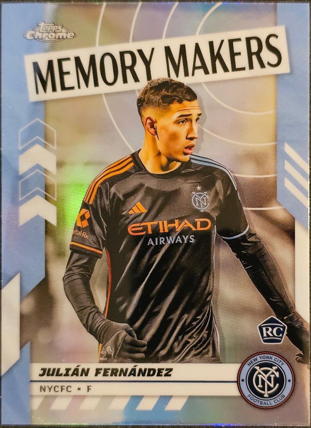Julian Fernandez #MM-5 Soccer Cards 2024 Topps Chrome MLS Memory Makers