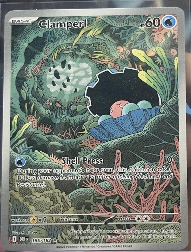 Clamperl #195 Pokemon Destined Rivals
