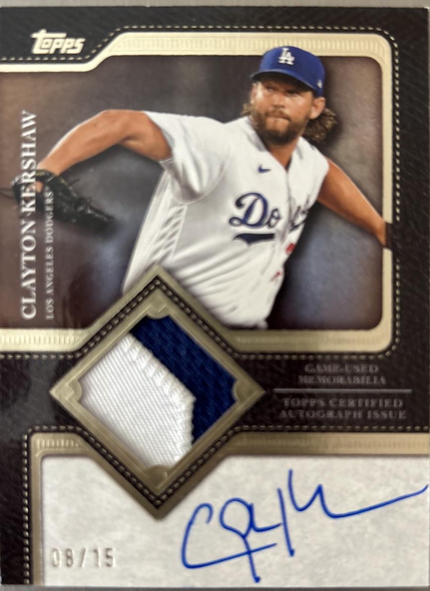 Clayton Kershaw #TFAP-CK Baseball Cards 2025 Topps Flagship Autograph Patch