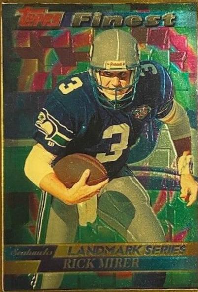 Rick Mirer #15 Football Cards 1995 Topps Finest Landmark