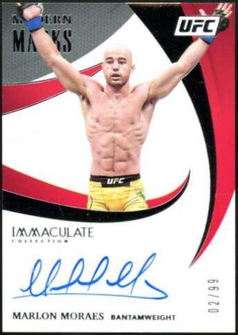 Marlon Moraes Ufc Cards 2021 Panini Immaculate UFC Modern Marks Autograph