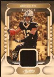 Chris Olave #ARM-9 Football Cards 2022 Panini Absolute Rookie Materials