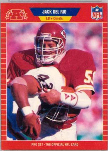 Jack Del Rio #458 Football Cards 1989 Pro Set